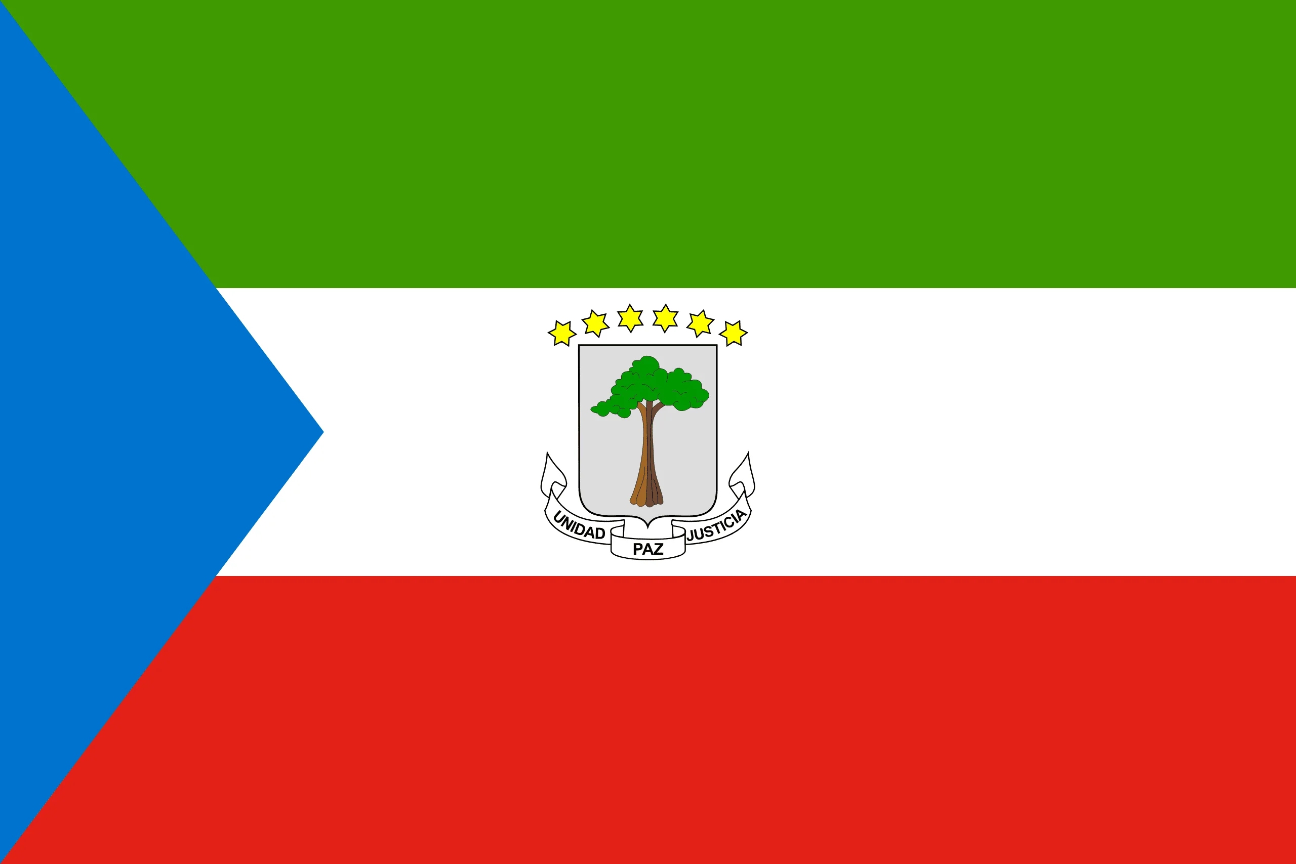 Drapeaux de la Guinée équatoriale