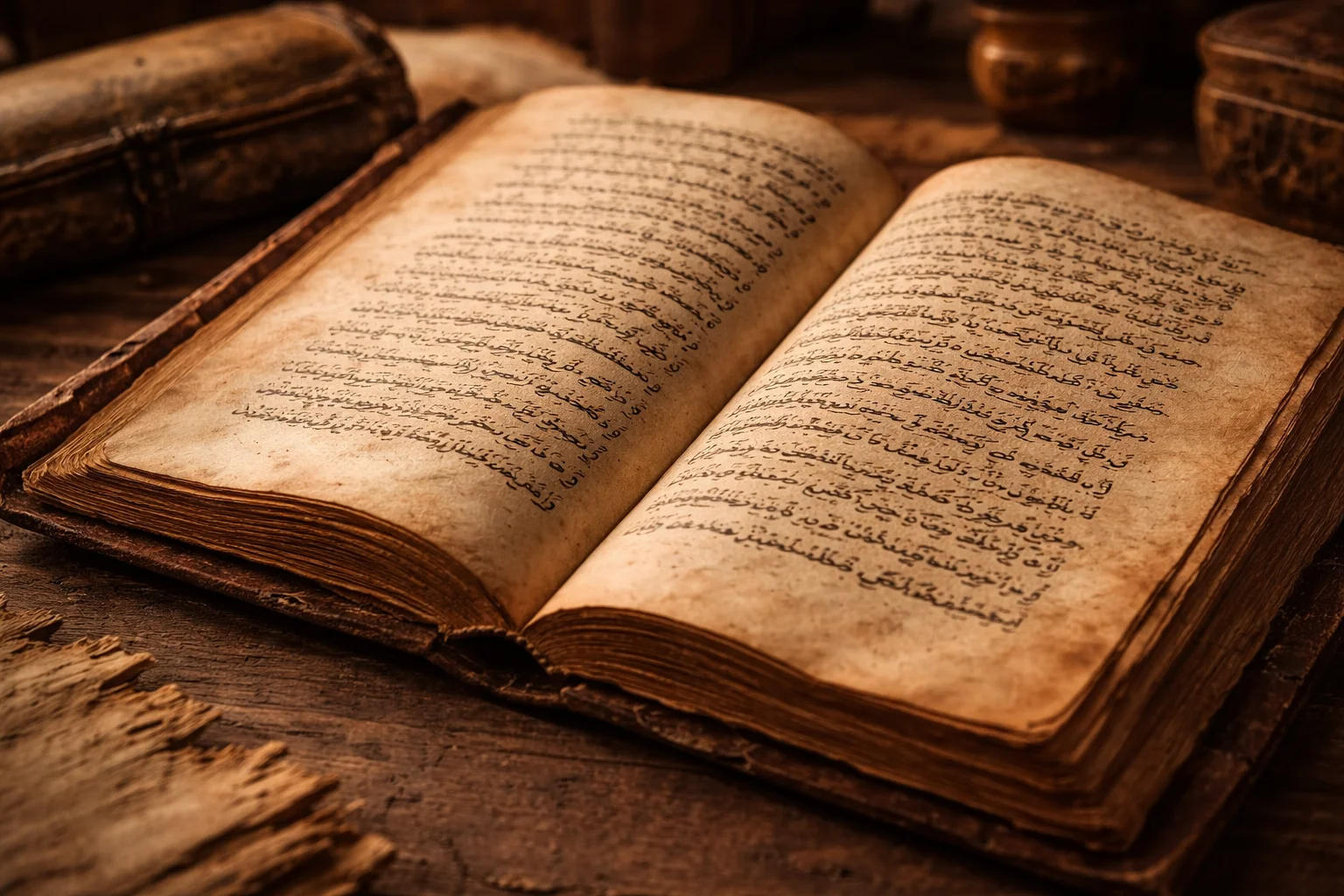 Manuscrit ancien illustrant l’histoire de l’Afrique